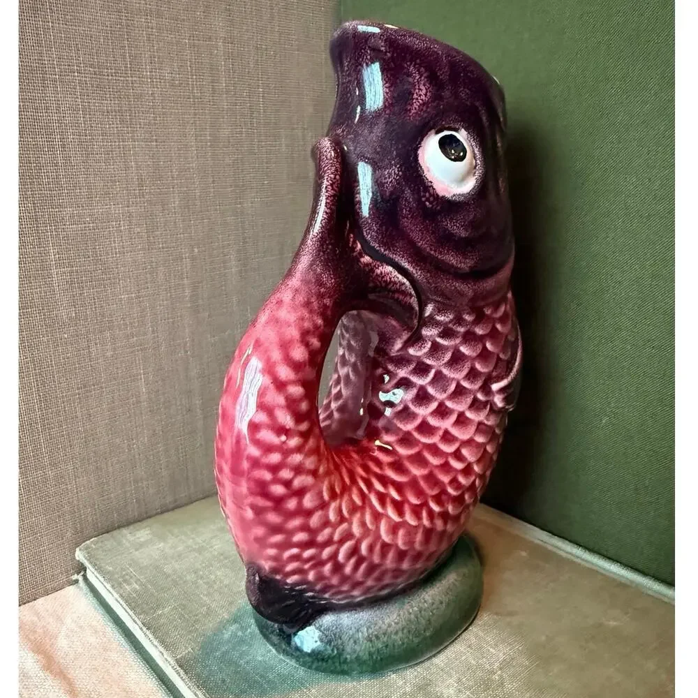 Caldas Portugal Fish Vase • Jay Willfred • 6.25”